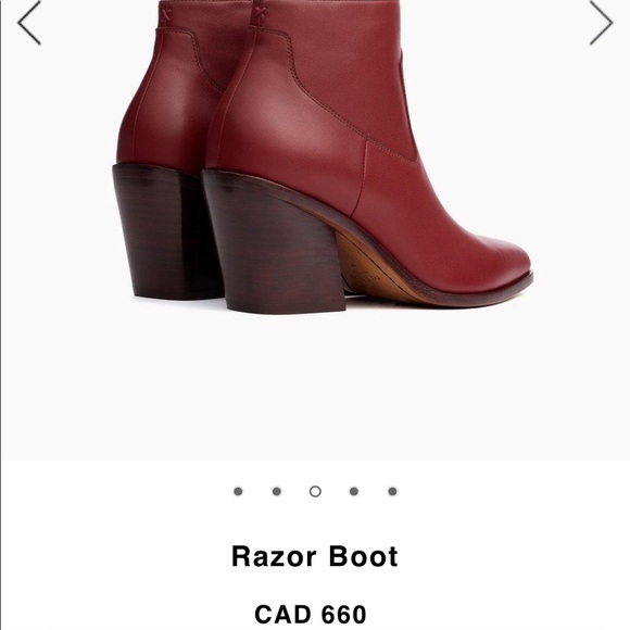 Rag & Bone “Razor” boot [size 36, red leather, euc] - Picture 13 of 14